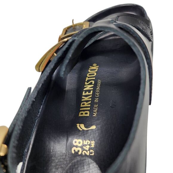 Birkenstock Cannes Leather Black Size 7 - Picture 9 of 9
